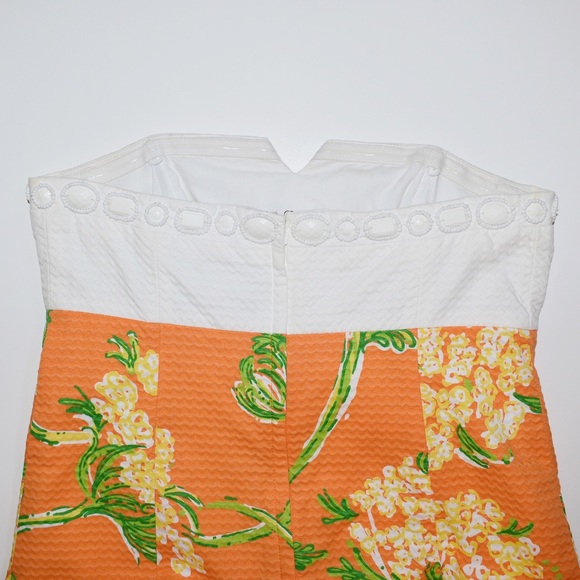 Lilly Pulitzer Bowen Lace By The Docks Dress Nectar Orange - Picture 7 of 9
